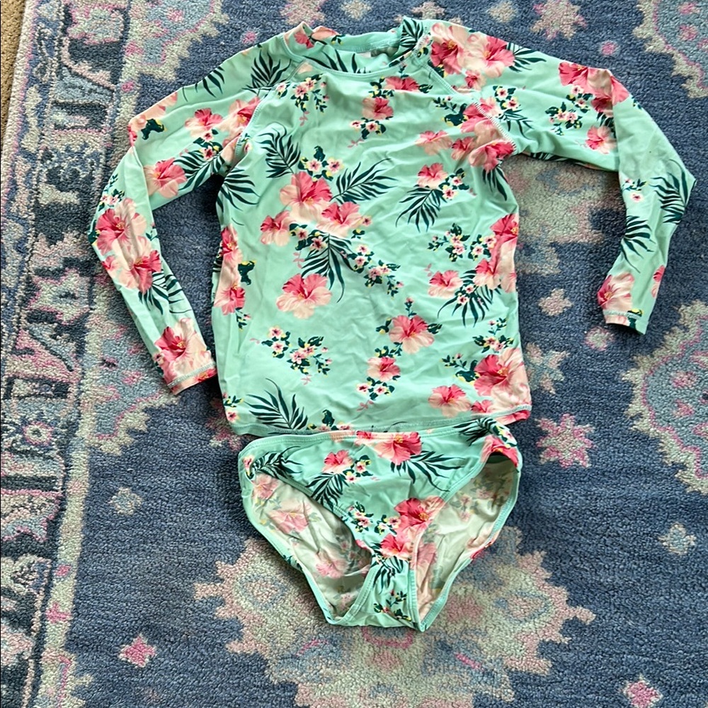 Floral Kids Swim Set